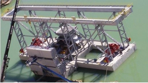 Twin 50 Ton Dredge Bridge and Leg Structure