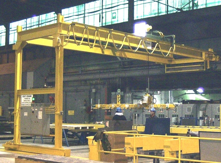 Two 1 Ton Automated Semi-Gantry Cranes