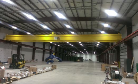 Two 10 Ton Top-Running Double Girder Bridge Cranes (#23768-69)